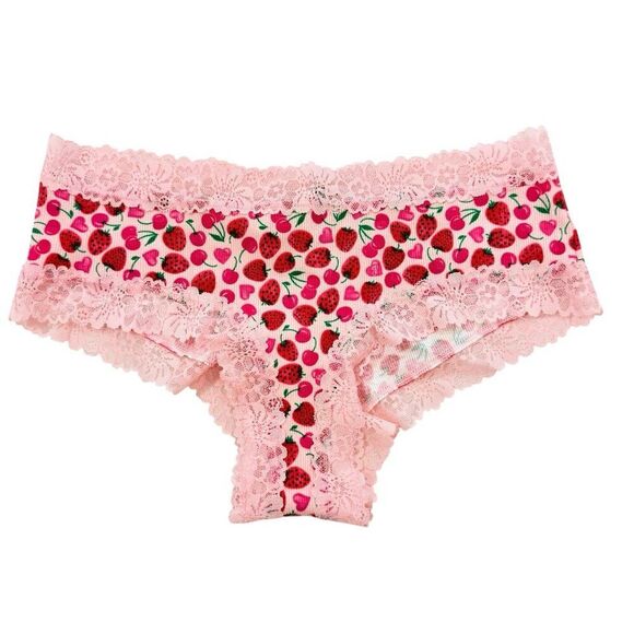Victoria's Secret PINK Cheeky Lace Panties Womens Medium M LOT OF 4 VS Panty - Picture 6 of 9